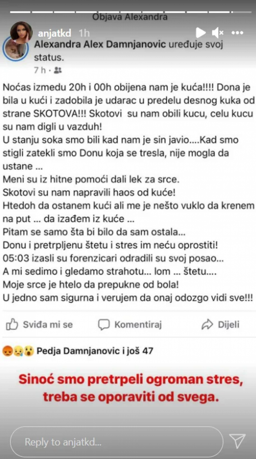 CELU KUĆU SU NAM DIGLI U VAZDUH! Sestre influenserke opljačkane, majka završila na lekovima!