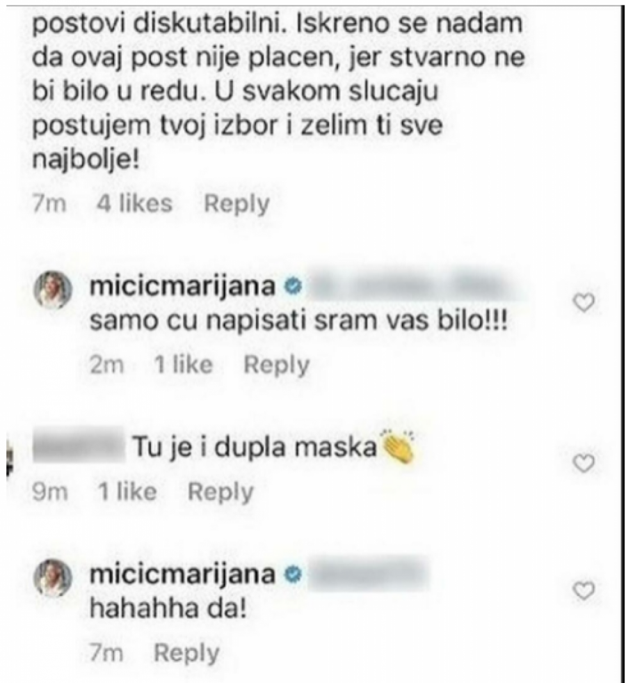 SRAMAN NAPAD NA MARIJANU MIĆIĆ Trudna glumica obavila je danas građansku dužnost, a pratioci joj šalju gnusne i jezive poruke!