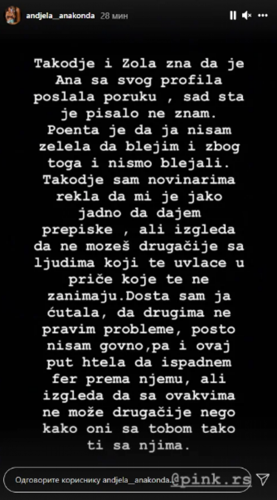 KIPTI OD BESA! Anakondi pale roletne zbog Zole, pa odlučila da ga potpuno raskrinka!