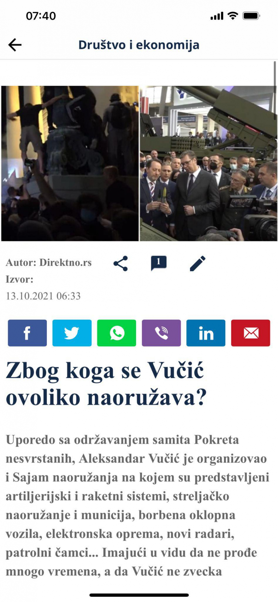 Uništili namensku industriju, a sada im smeta srpska moć: 