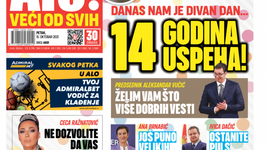 DANAS NAM JE DIVAN DAN! Predsednik Vučić: Želim vam što više dobrih vesti!