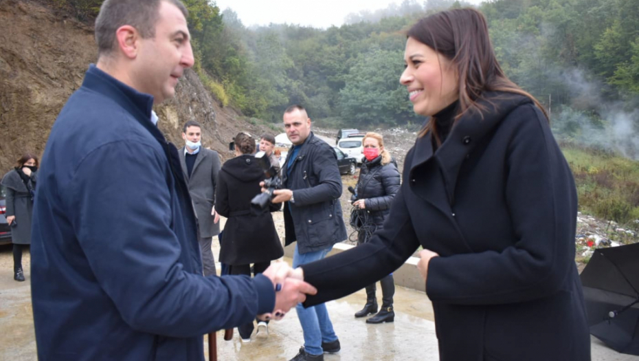 Vujović obišla početak radova na sanaciji deponije u Trsteniku