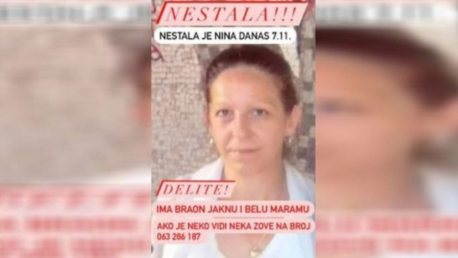 NESTALA NINA IZ PANČEVA Pretila da će se ubiti, muž je nije shvatao ozbiljno