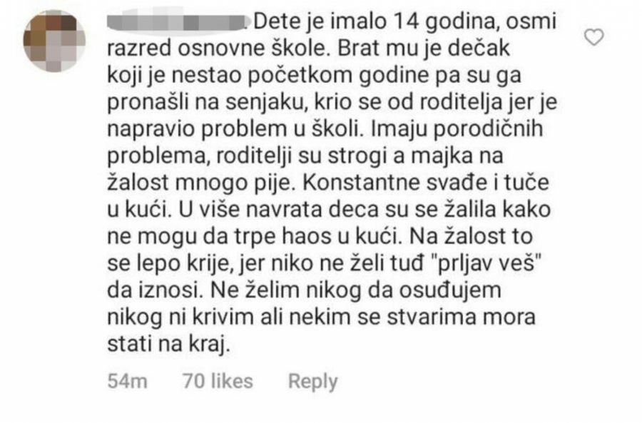 TRAGEDIJA U SELU DONJI DOBRIĆ Komšinica iznela detalje zbog kojih se dečak  verovatno obesio