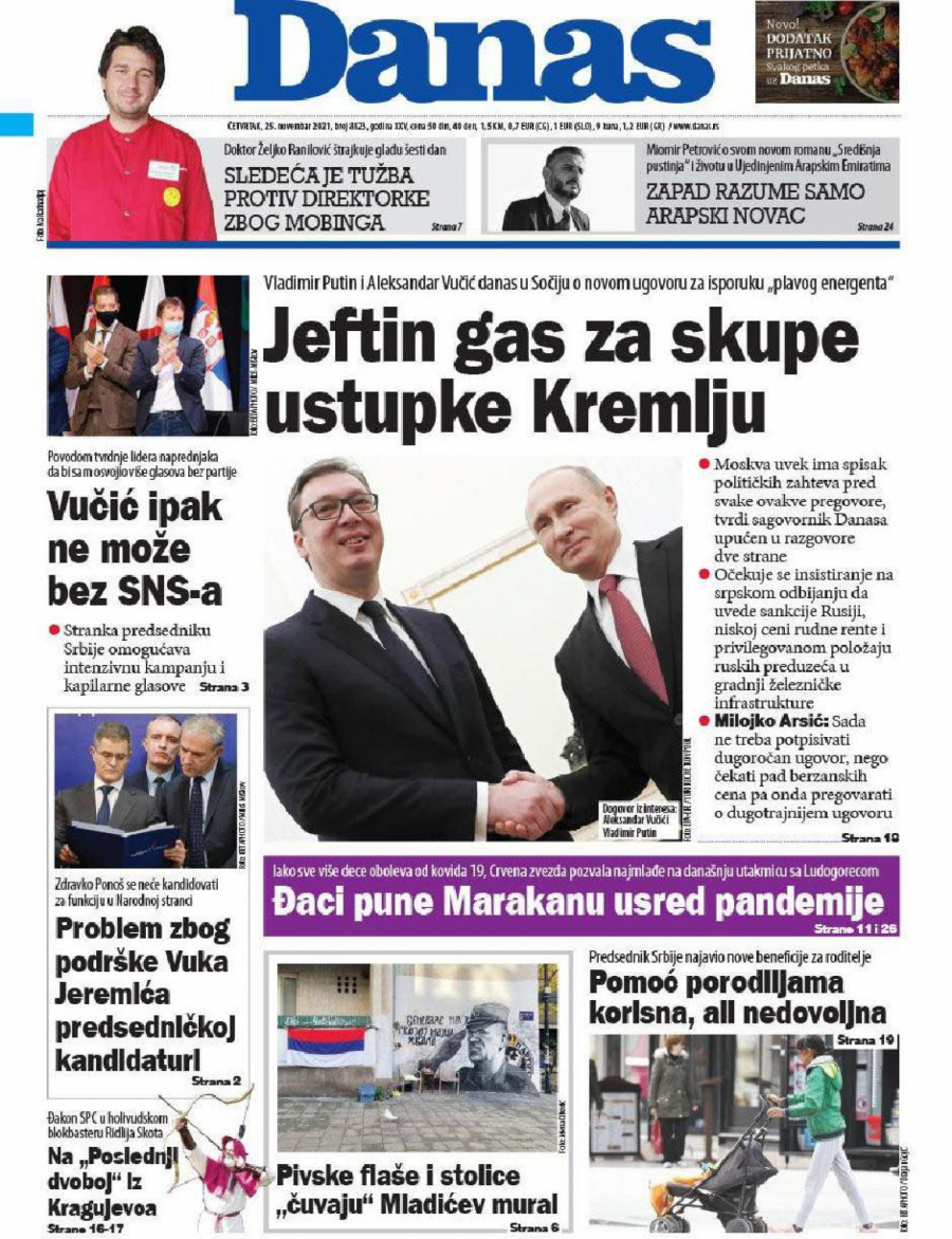 SRAMNA KAMPANJA PROTIV RUSIJE Đilas hoće da se narod smrzava: Skupo će nas koštati Putinov gas, uzeće nam sve!