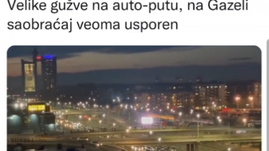 N1 PROMOVIŠE KRŠENJE ZAKONA, A ONDA SE ČUDI KAKVE SU POSLEDICE Pozivaju na blokadu Srbije, a postavljaju snimke kako su na auto-putu i Gazeli velike gužve