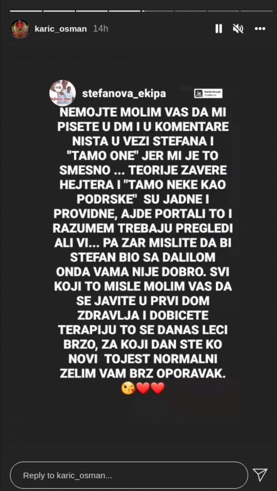 BEZ DLAKE NA JEZIKU! Osman Karić brutalno ponizio Dalilu, jasno stavio do znanja šta bi uradio u slučaju da se Stefan i ona smuvaju!