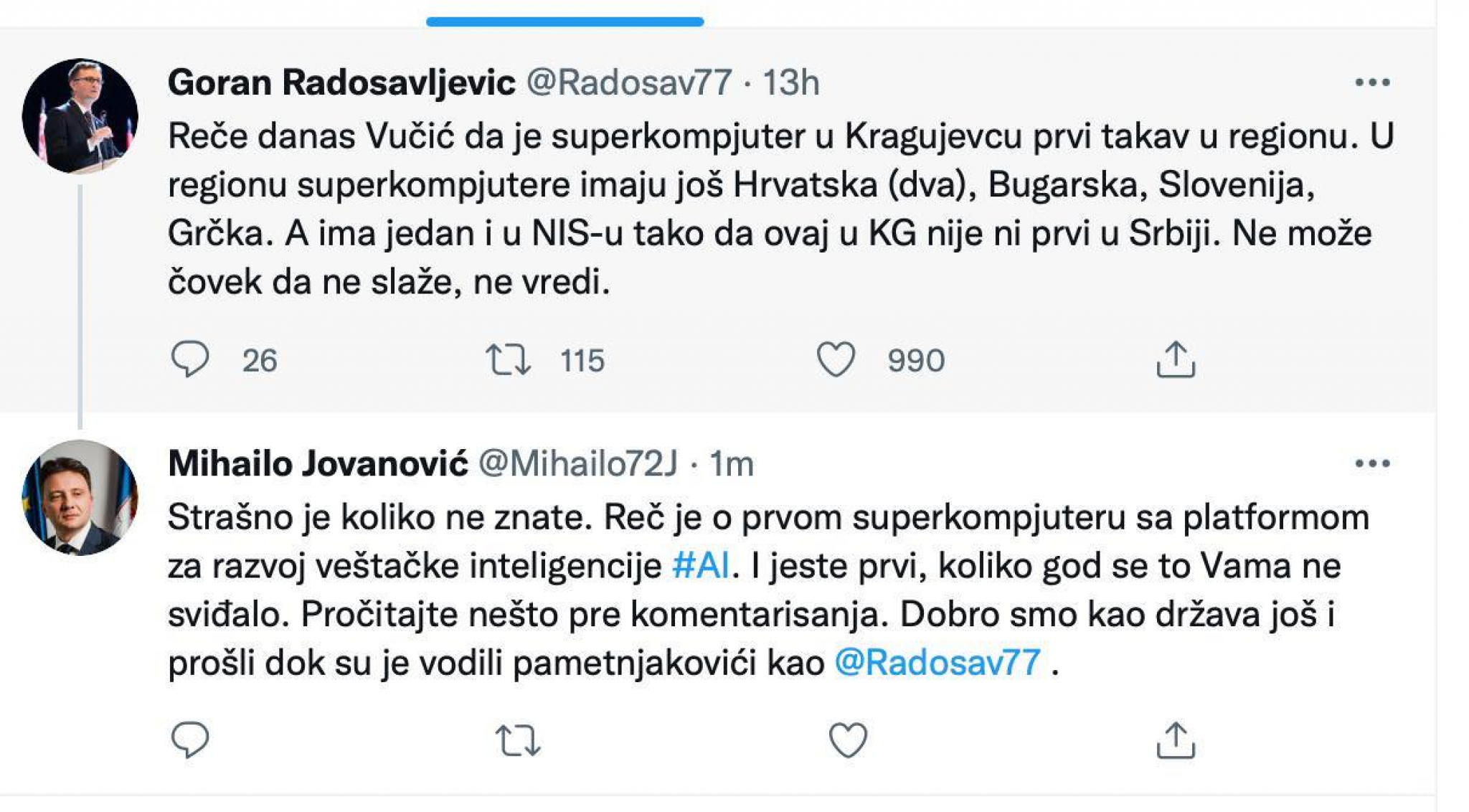 JOVANOVIĆ VRATIO RADOSAVLJEVIĆA NA FABRIČKA PODEŠAVANJA Prvi je, svidelo se Vama ili ne, a Vučić nije lagao!