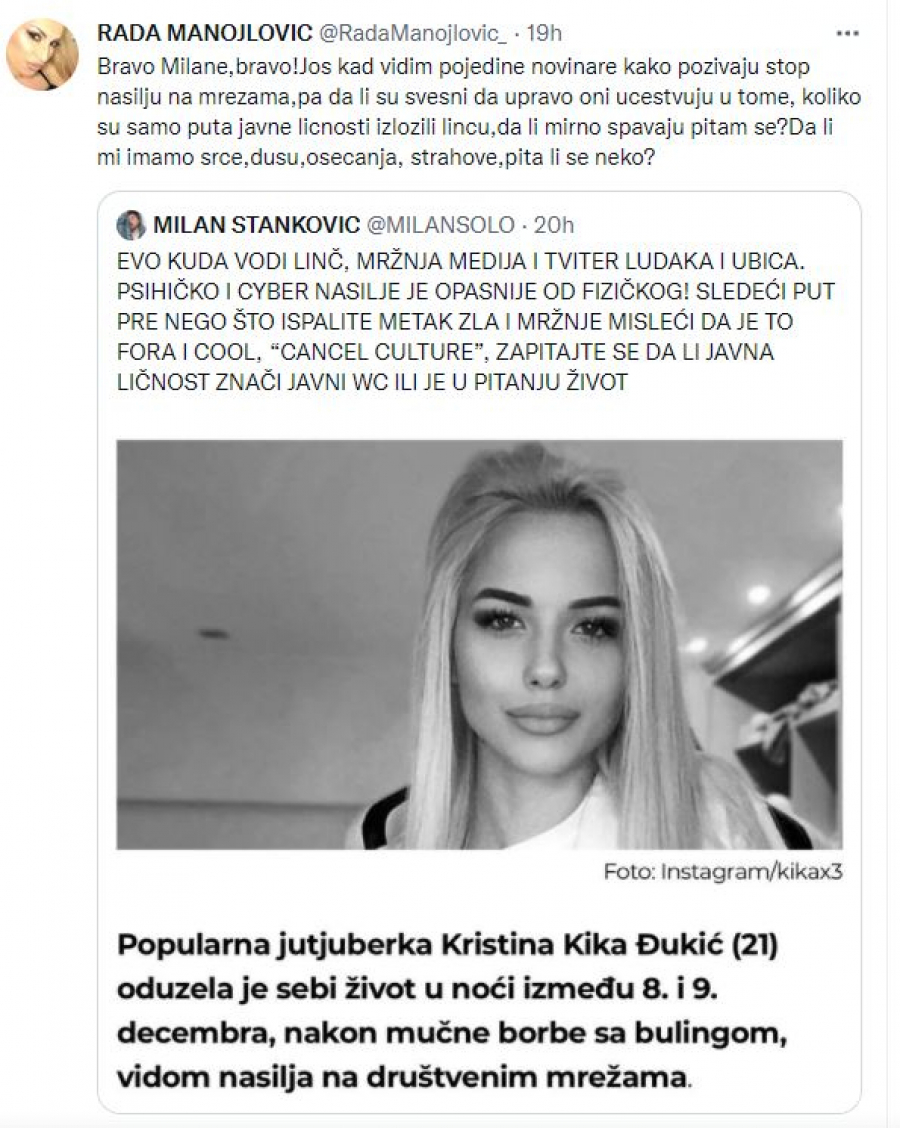 SRAMOTA! Rada i Milan preko mrtve Kike skupljaju poene, antivakserski dvojac pozivao na linč novinara!