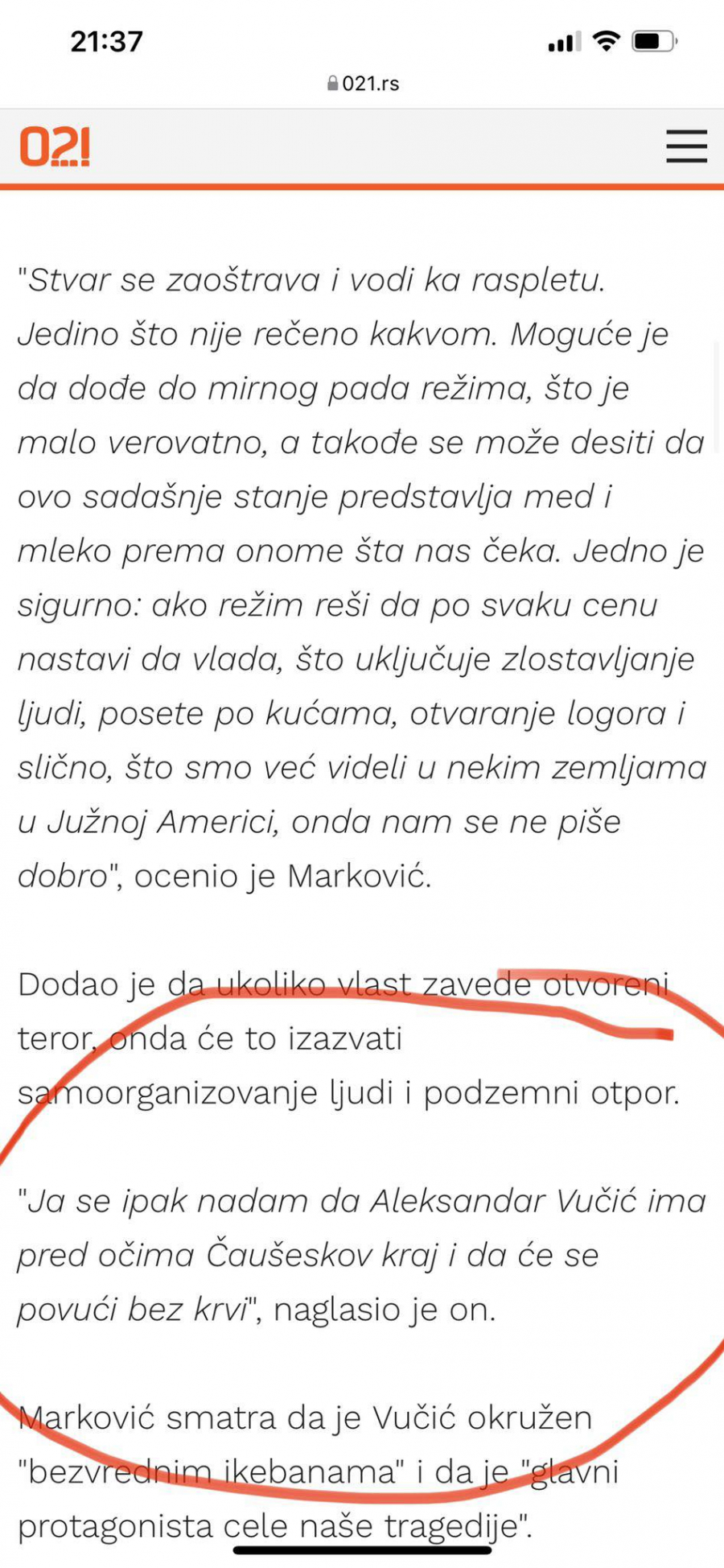 JEZIVE PRETNJE IZ USTA GORANA MARKOVIĆA! Đilasovci otvoreno prete Vučiću streljanjem!