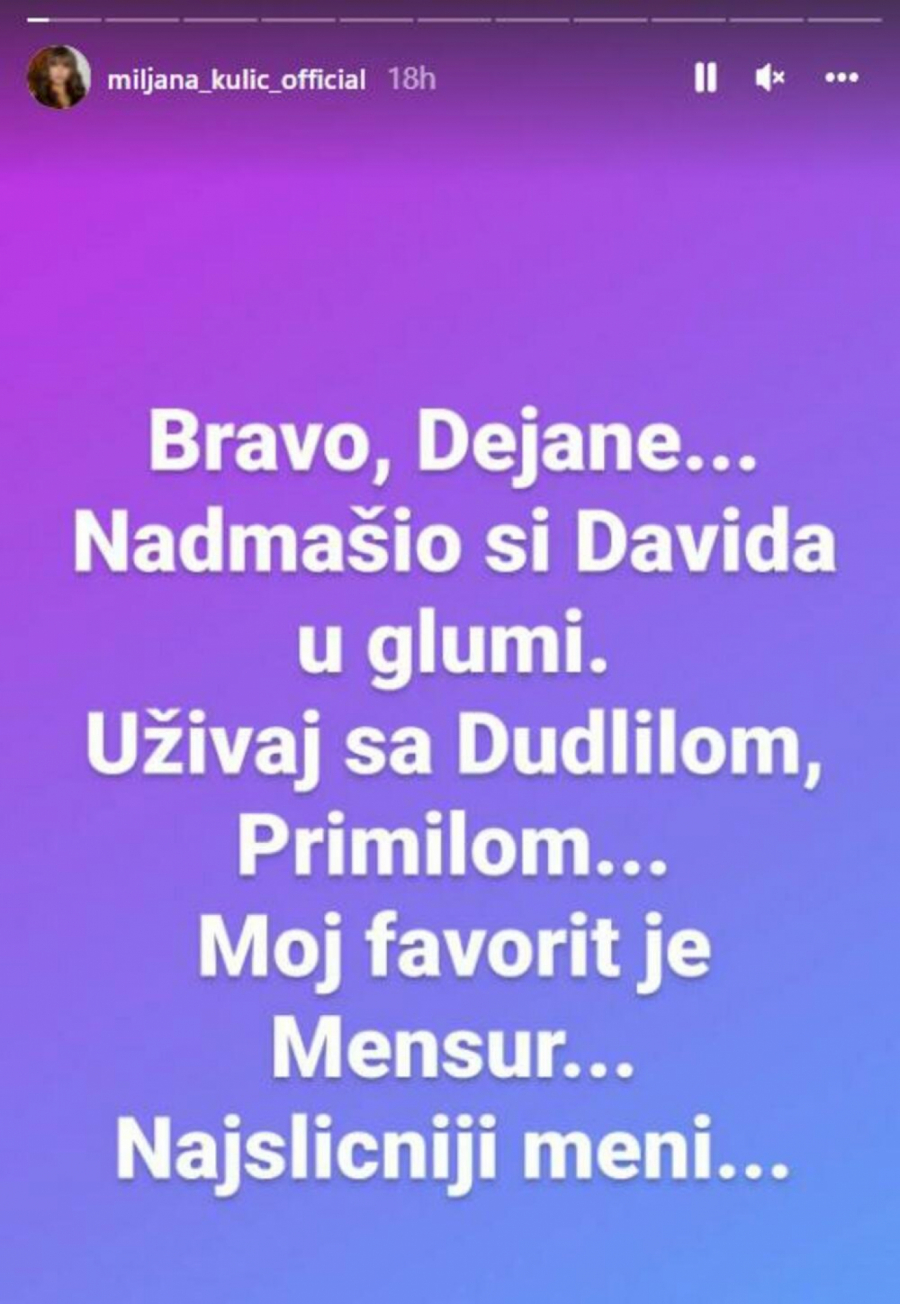 TVRDI DA JE SVE PREDVIDELA Miljana doživela nervni slom zbog Dalile i Dejana, pa otkrila da je Dragojević sve isplanirao!