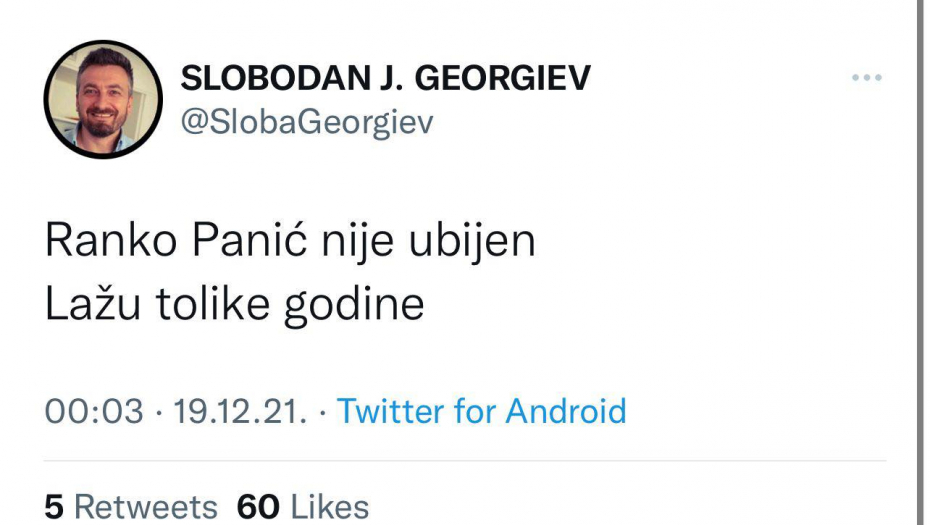 Đilasovi novinari bez duše, sad kopaju i po kostima ubijenog Ranka Panića: Opravdati prolivanje krvi svih koji ne misle kao oni