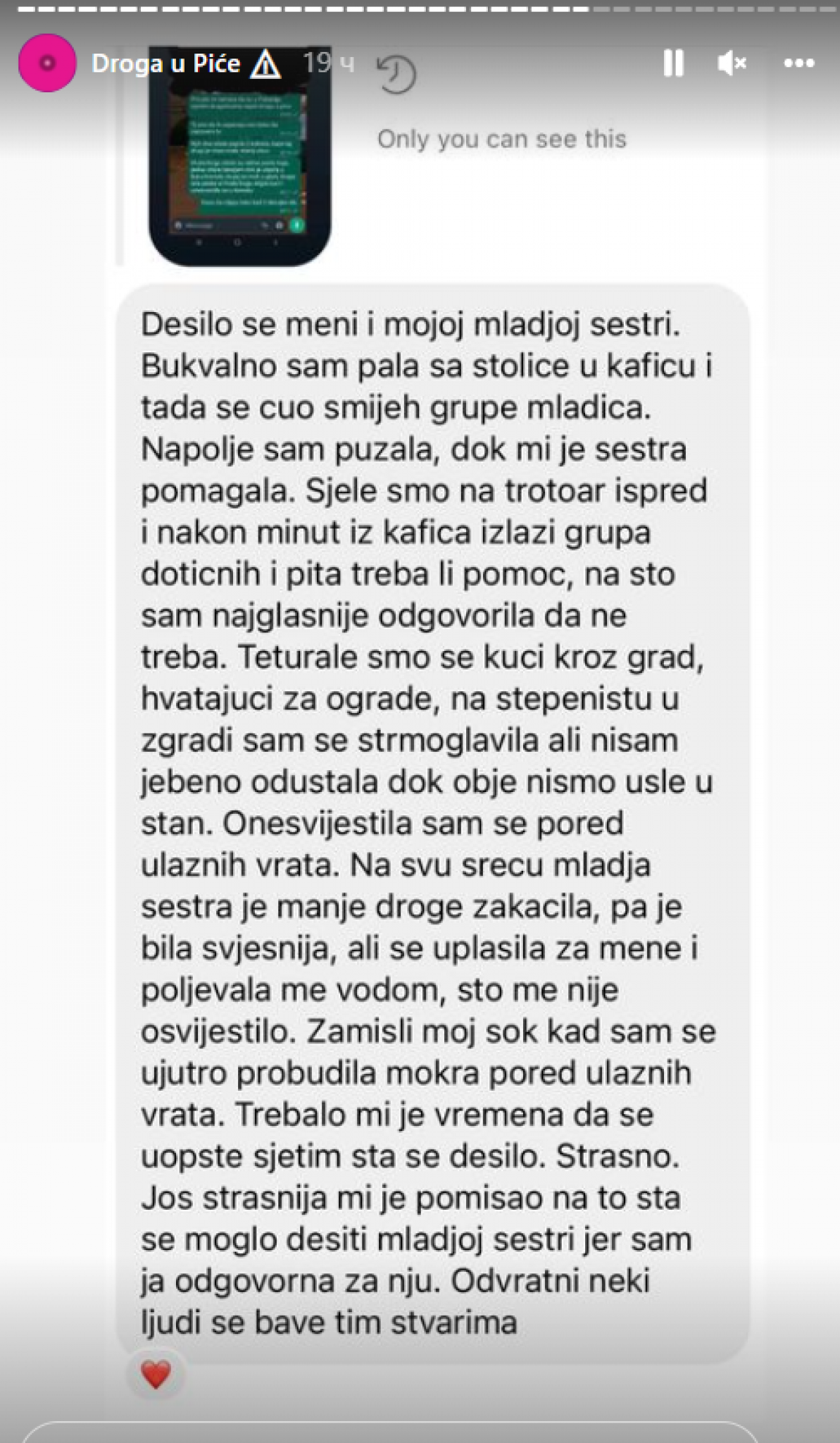 IŽIVLJAVALI SU SE NADA MNOM I TO SNIMALI Ispovest devojke kojoj je sipana droga u piće nakon čega su je silovali drugovi njenog momka