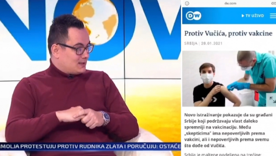 PROVALJEN U LAŽIMA!  Novinar Nove S tvrdi da najveći broj antivaksera podržava SNS a opozicioni mediji tvrde suprotno! (VIDEO)