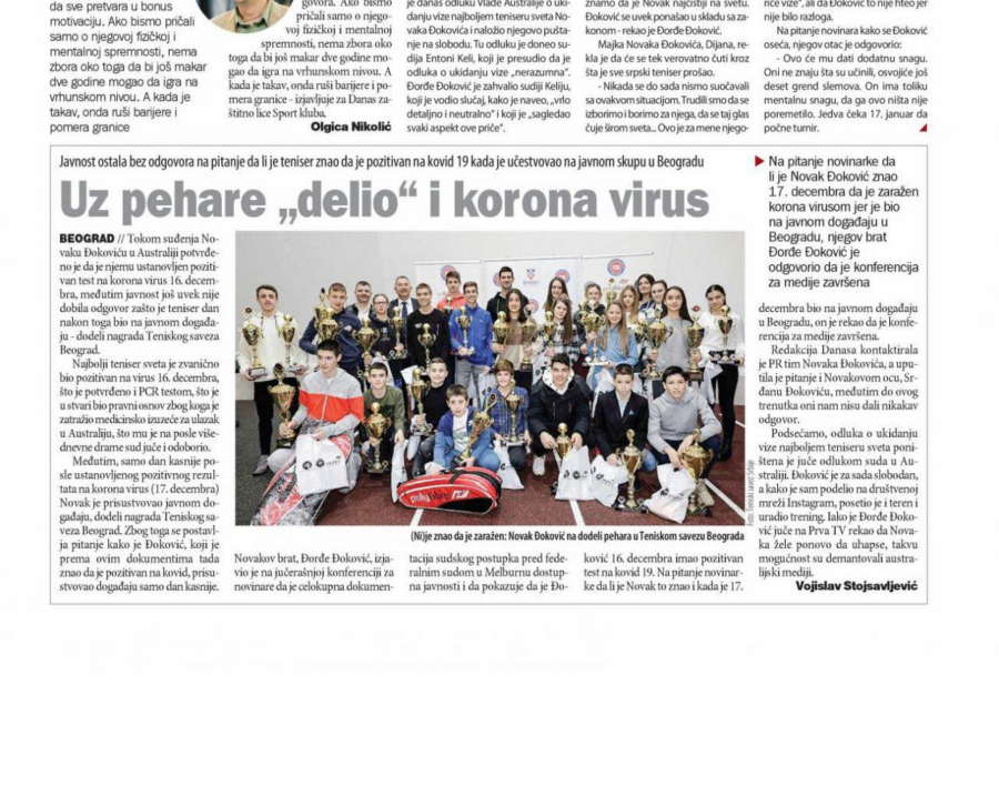 VRHUNAC KAMPANJE MARINIKE I ĐILASA PROTIV ĐOKOVIĆA: Novače, išao si po Srbiji i delio deci korona virus!