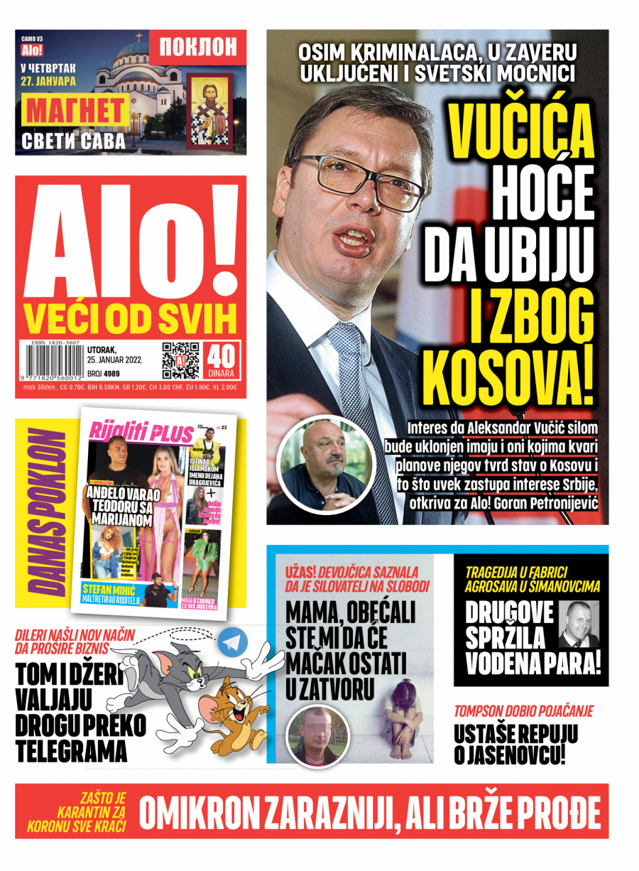 VUČIĆA HOĆE DA UBIJU ZBOG KOSOVA! U zaveru uključeni i neki svetski moćnici