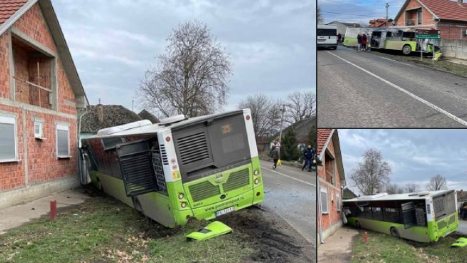 POGLEDAJTE PRVE FOTOGRAFIJE STRAVIČNOG UDESA KOD PANČEVA Autobus udario u kombi pa se ZABIO u kuću, ima povređenih! (FOTO)