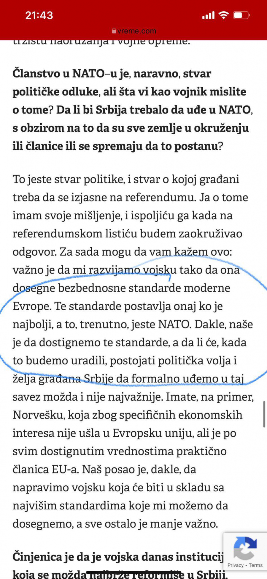 PONOŠ JE JOŠ 2006. GODINE JASNO REKAO Naša vojska treba da se ugleda na NATO, oni su najbolji!