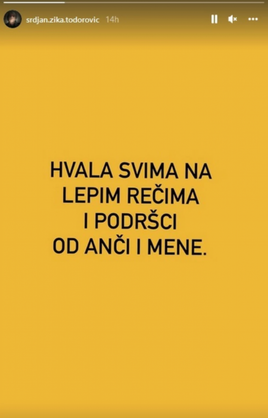 NAKON GLASINA O RAZVODU OGLASIO SE ŽIKA TODOROVIĆ Glumac objavom na Instagramu otkrio sve o odnosu sa Anom!