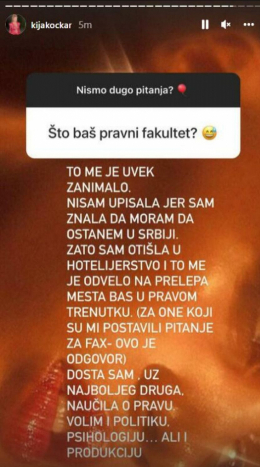 KIJA UPISUJE FAKULTET! Pevačica presekla, evo čime će se baviti u životu, a ovo je razlog njene iznenadne odluke!