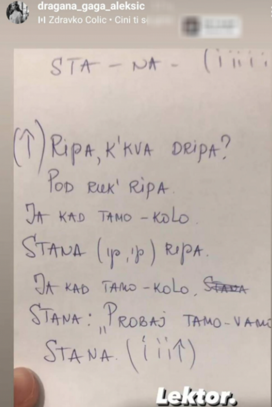 OTKRIVENA TAJNA ČOLINE PESME! Svi su je pogrešno pevali, a ovo je tačan tekst