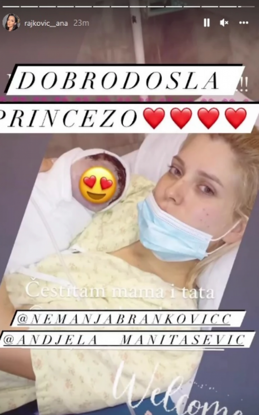 PORODILA SE BIVŠA ŽENA LUKE JOVIĆA! Dobila ćerku sa fudbalerom, roditelji presrećni! (FOTO)