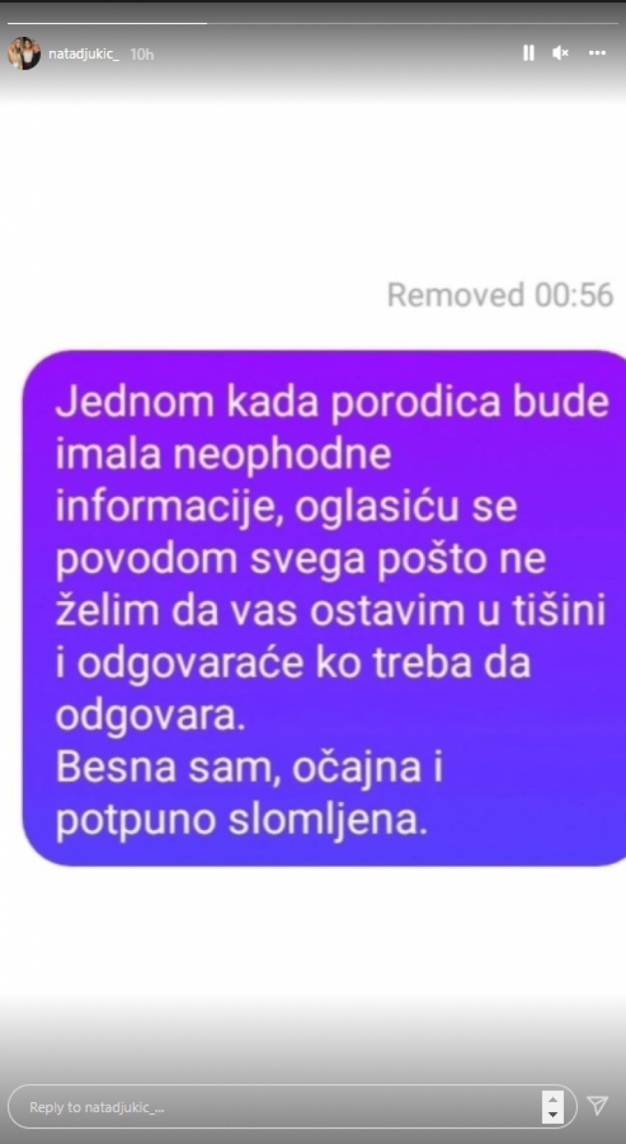 BESNA SAM I OČAJNA! Oglasila se potpuno slomljena majka Kike Đukić, pa otkrila nove detalje o njenoj smrti i najavila da će krivac odgovarati!