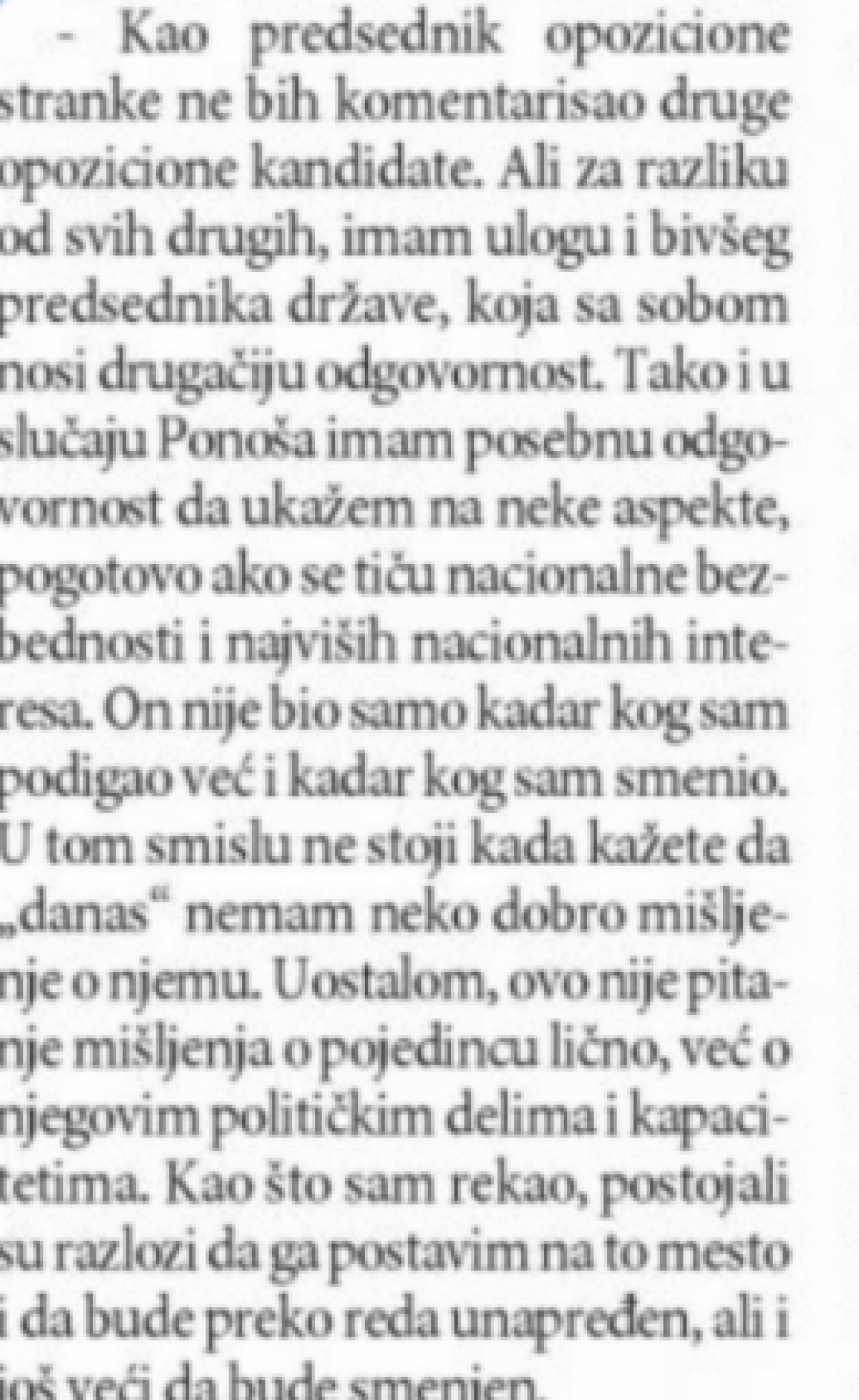 BORIS TADIĆ PONOVIO SKANDALOZNU ISTINU Imao sam debele razloge da smenim Zdravka Ponoša i ti razlozi su isti i danas!