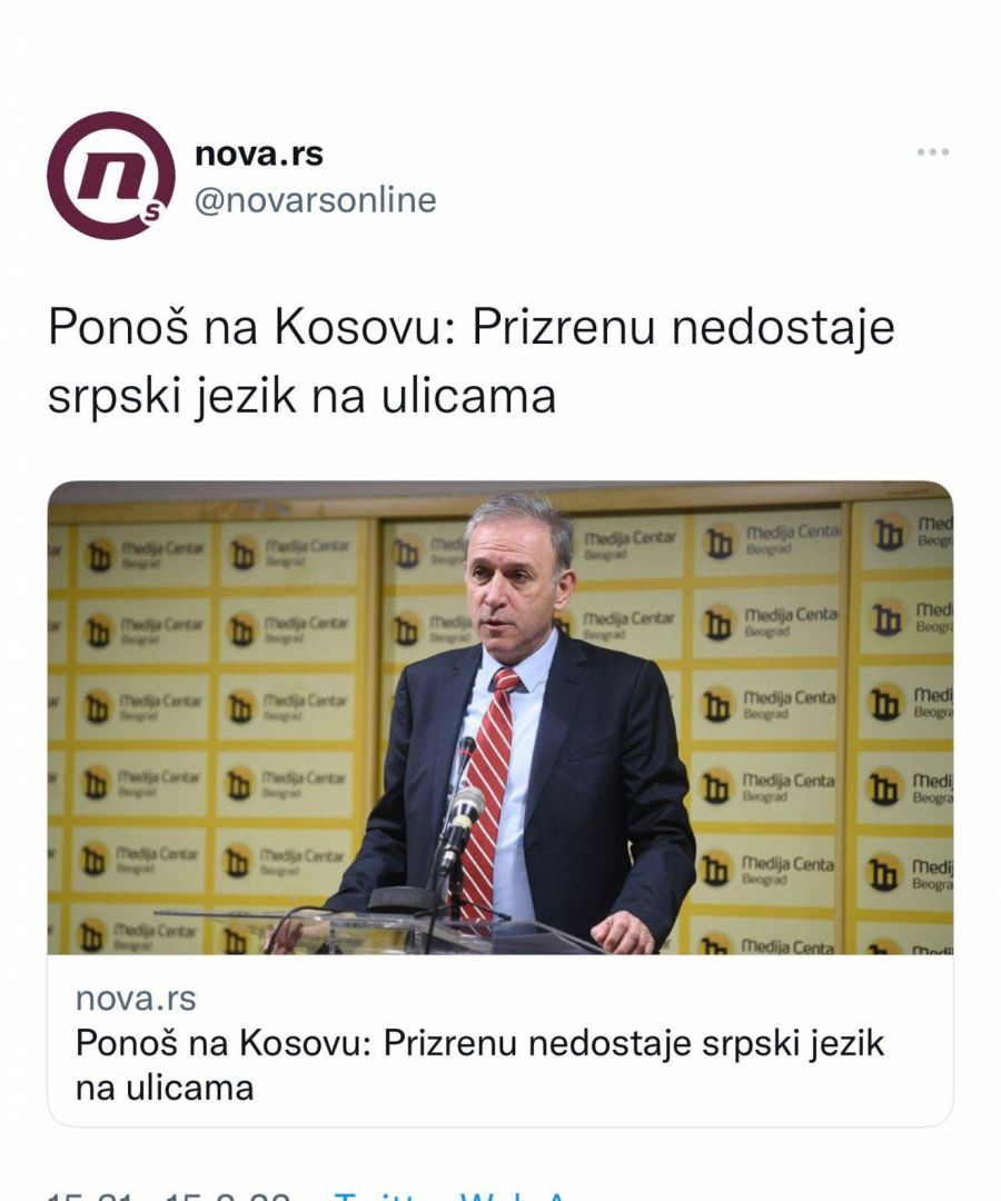 KURTI OTVARA VRATA ĐILASOVOM KANDIDATU Ponoš lagano ušetao na Kosovu, propagandni tabloid Nova ponovo otcepio deo Srbije