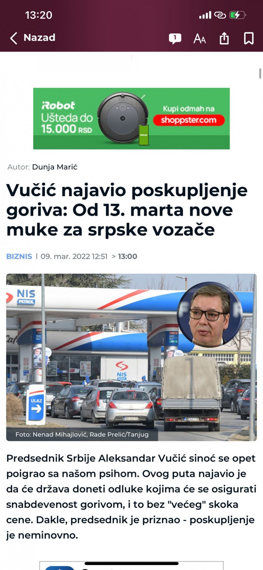 CENE DIVLJAJU SVUDA U SVETU, SRBIJA MIRNO SPAVA, ALI... Dok se Vučić lavovski bori da održi cenu goriva, đilasovci mu zabijaju nož u leđa!