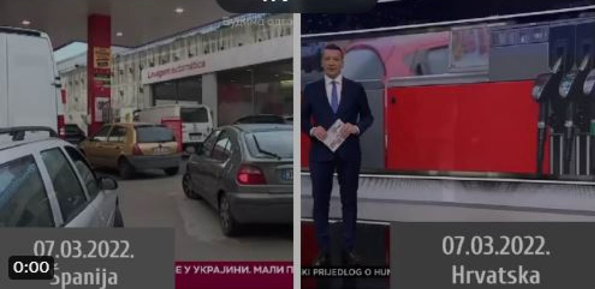 ONO KAD PRETERATE SA KRITIKAMA... Nova S ispala smešna, kritikuje stanje kod nas, a u Hrvatskoj i Španiji kolone, čeka se na gorivo skuplje nego u Srbiji! (VIDEO)