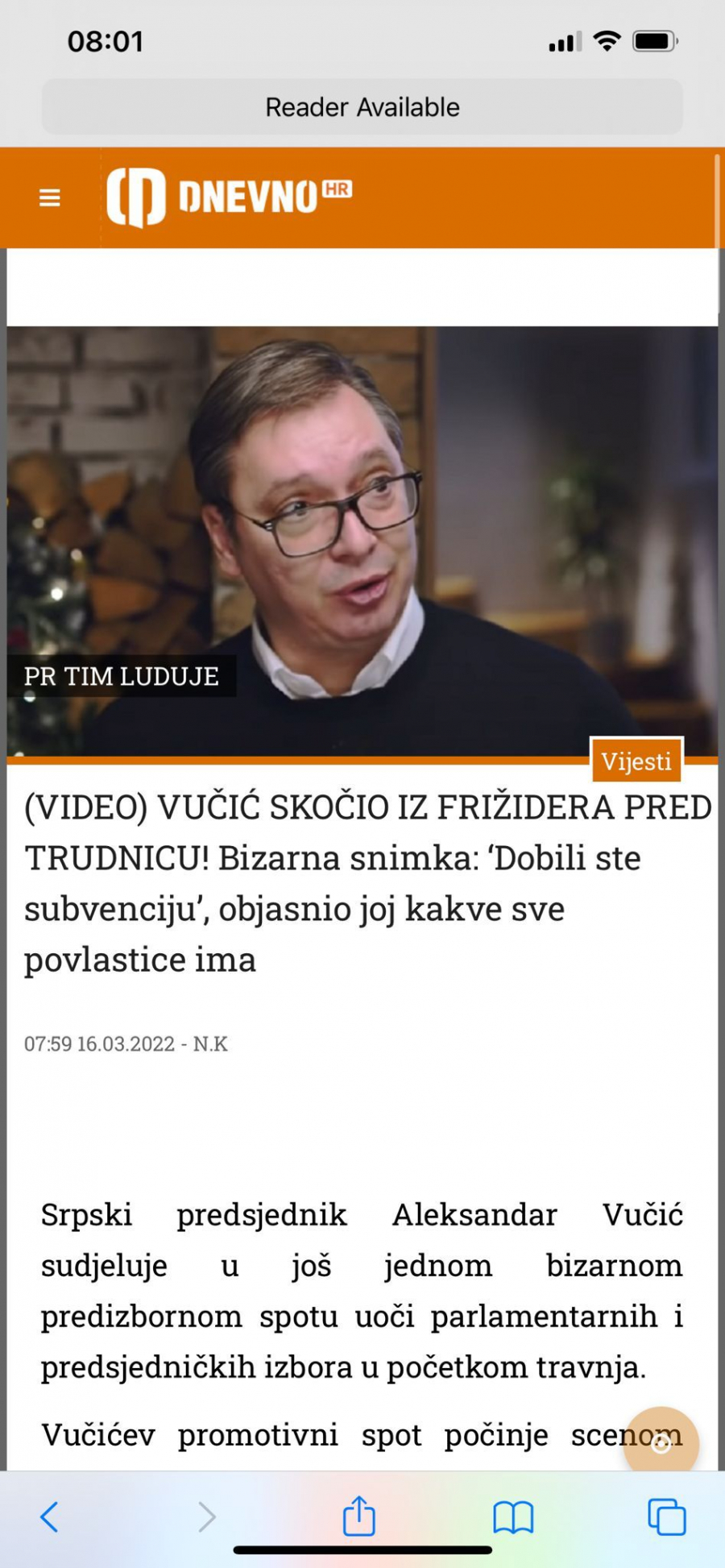 HRVATI OPSEDNUTI VUČIĆEM I SRBIJOM  Dok im dronovi padaju po kućama, oni analiziraju njegove spotove! (FOTO)