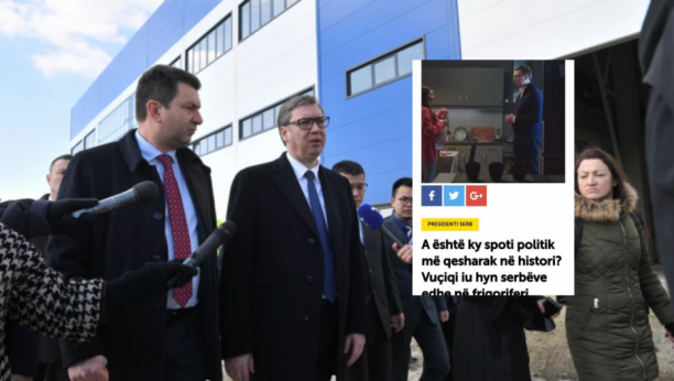 ALBANSKI MEDIJI SA KOSOVA BRUJE Da li je ovo najsmešniji politički spot u istoriji? Vučić Srbima ulazi i u frižidere...