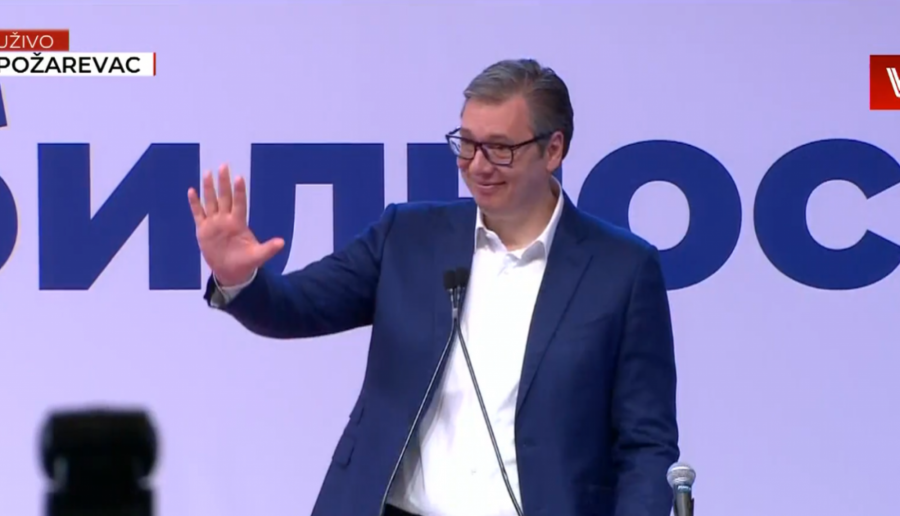 PREDSEDNIK U POŽAREVCU Vučić: Idemo da ih pobedimo ubedljivije nego ikad! (FOTO/VIDEO)