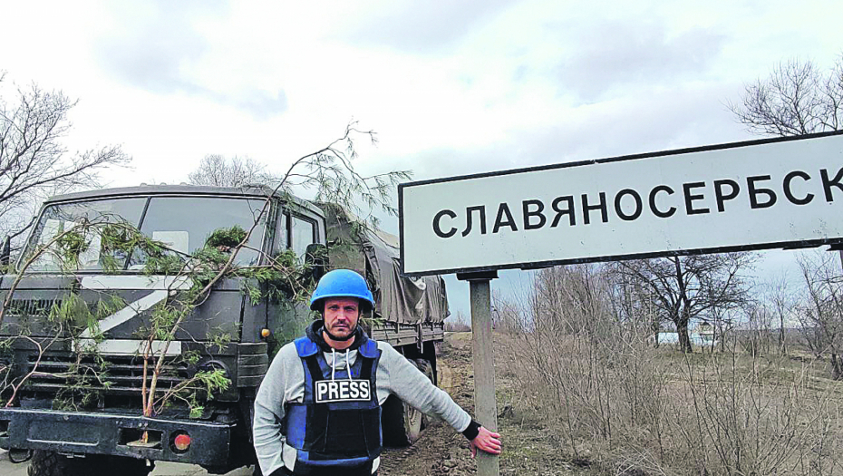 SRBA VIŠE OVDE ODAVNO NEMA Reporter Alo! u Slavjanoserbsku koji je pod ruskom kontrolom