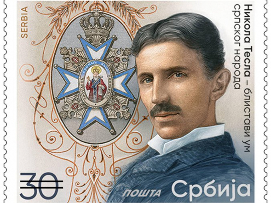 NIKOLA TESLA – BLISTAVI UM SRPSKOG NARODA Predstavljanje poštanske marke u čast našeg slavnog naučnika!