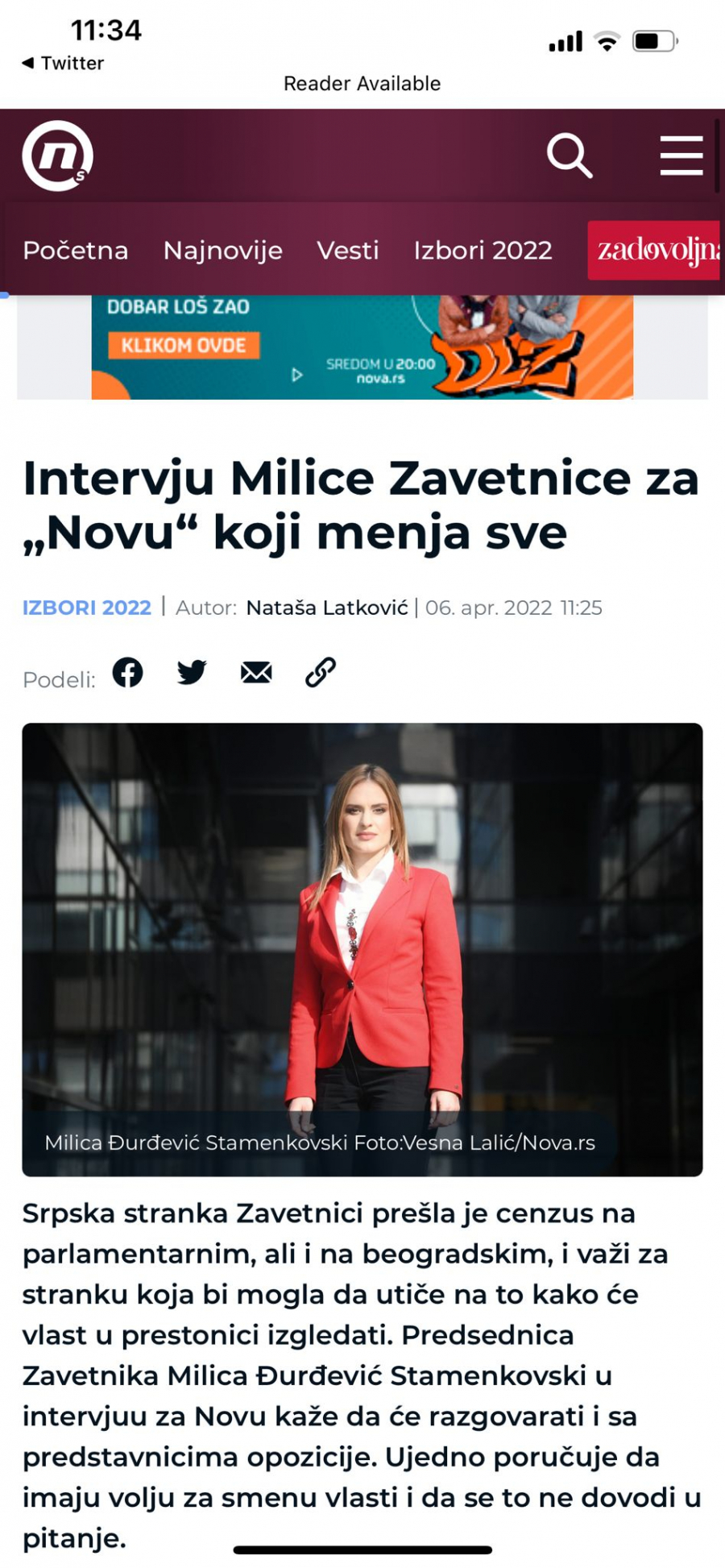 MARINIKINI I ĐILASOVI MEDIJI DIŽU U NEBESA MILICU ZAVETNICU Nestala je briga za Srbe i Srbiju, a Kosovo i genocid nisu teme koje su joj BITNE!