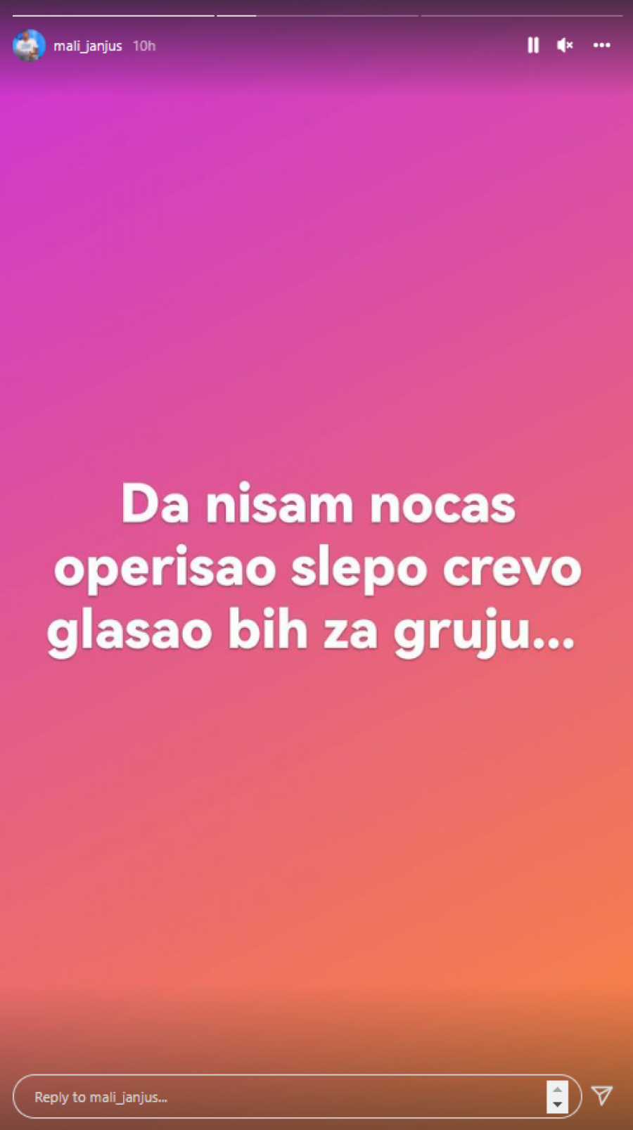 JANJUŠ OPERISAN Bivši zadrugar hitno hospitalizovan, evo o čemu je reč