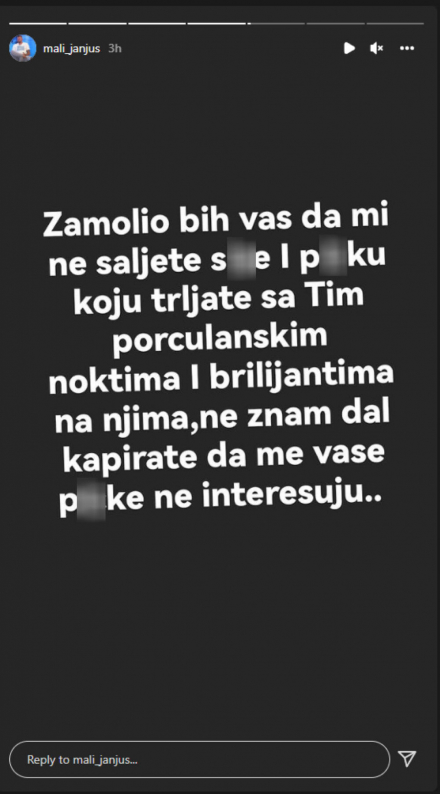 OTKRIO DETALJE PRIVATNIH PORUKA Janjuš priznao da mu šalju eksplicitne slike i snimke, sada sve objavio i šokirao javnost (FOTO)