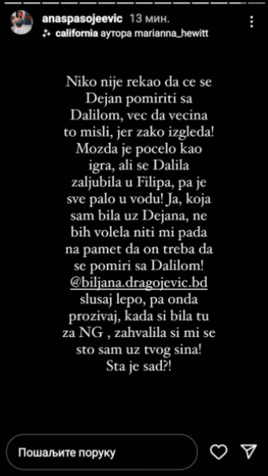 SLUŠAJ LEPO, PA PROZIVAJ Ana Spasojević brutalno uzvratila Biljani Dragojević na prozivku, nije je štedela