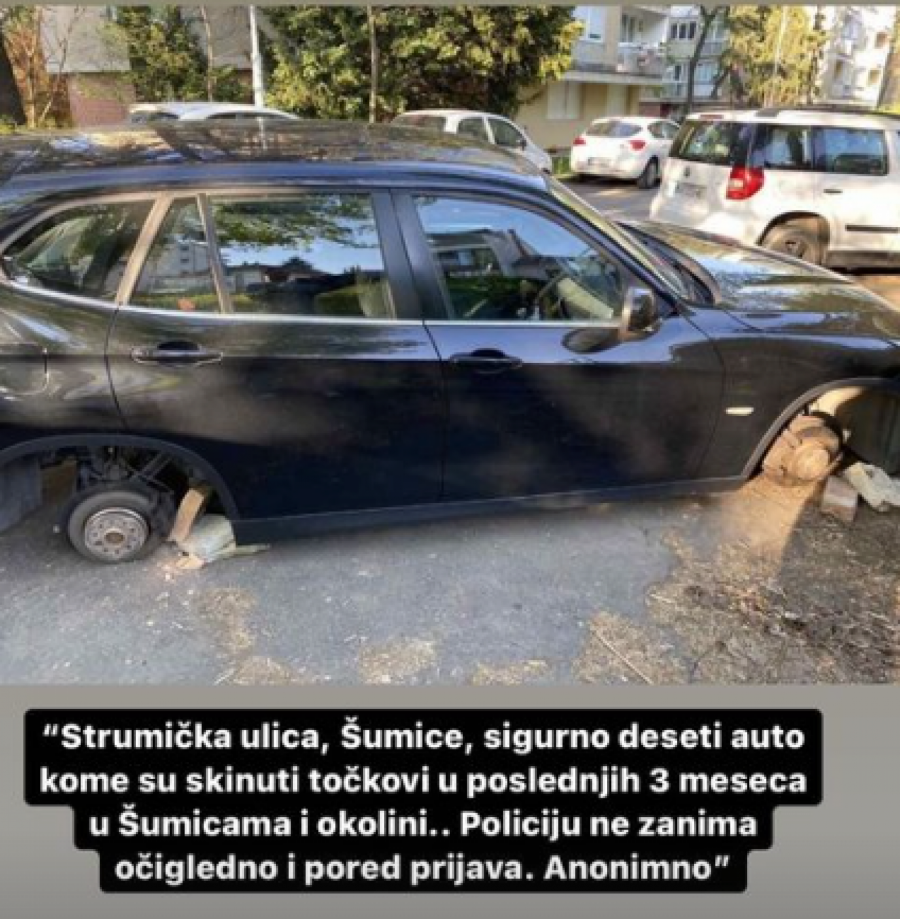 STARI LOPOVSKI TREND SE VRATIO U BEOGRAD Preko noći skidaju točkove sa automobila, a evo gde najviše (FOTO)