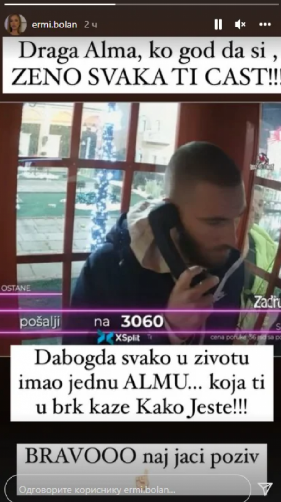 OGLASILA SE BIVŠA ZADRUGARKA Nakon Mensurovog poziva koji je izazvao najveći haos u kući, Ermina je poslala jasnu poruku (FOTO)