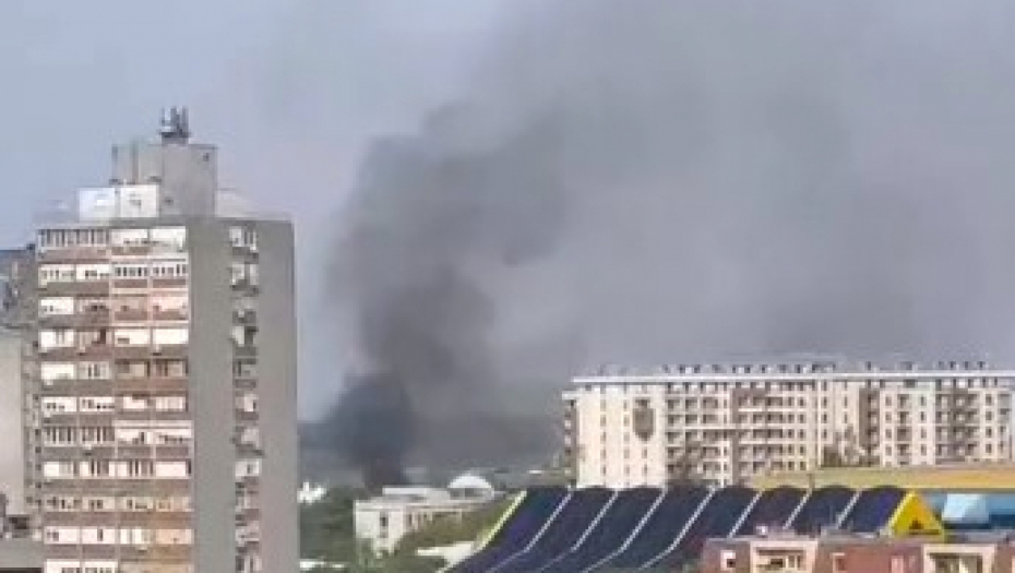 GUST CRNI DIM NAD BEOGRADOM Požar u centru prestonice (VIDEO)