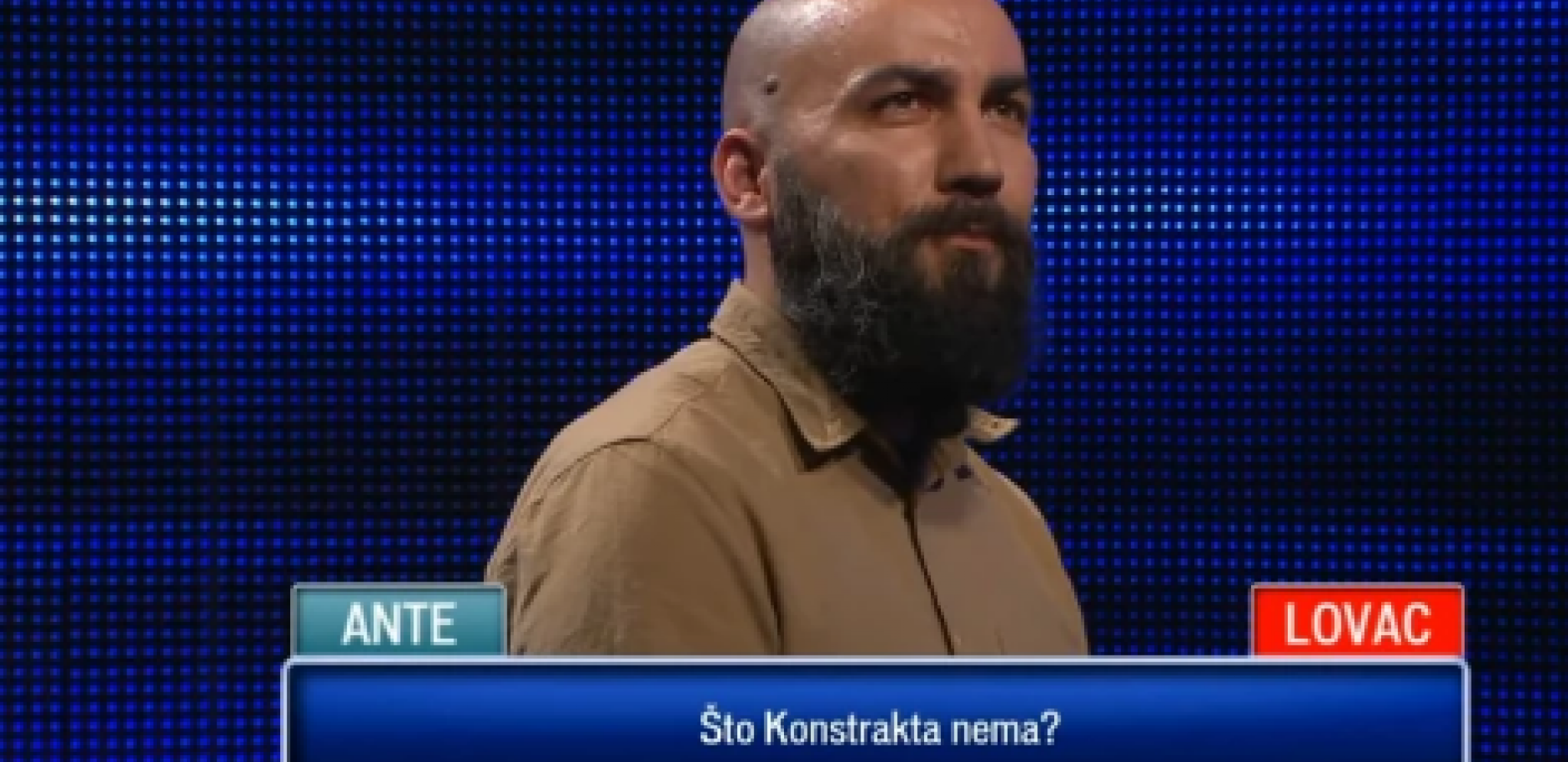 KONSTRAKTA ZAVRŠILA NA HRVATSKOJ TELEVIZIJI Takmičar u kvizu "Potera" šokirao odgovorom, oglasio se lovac i izgovorio reči koje će sve oduševiti (VIDEO)