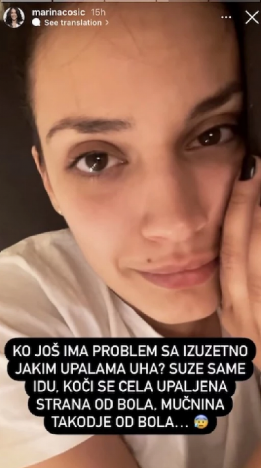 SUZE SAME IDU, KOČI SE CELA STRANA Naša glumica trpi nesnosne bolove, nedavno se udala, a sada prolazi kroz pravi pakao (FOTO)