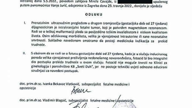 NEHUMANO Hrvatski lekari rizikuju život mlade trudnice zbog birokratije: Teraju je da nosi dete koje će umreti