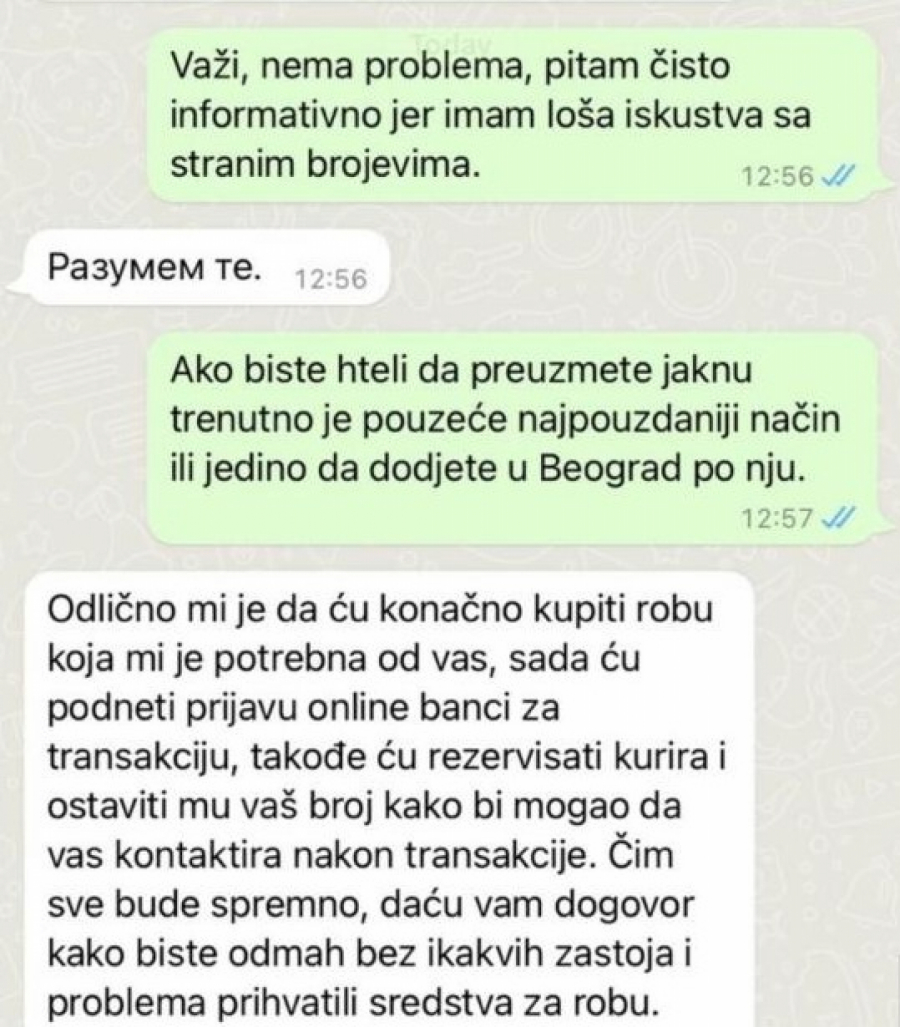 OVU PORUKU NIKAKO NE OTVARAJTE Prevaranti pokušavaju da vam skinu pare sa računa