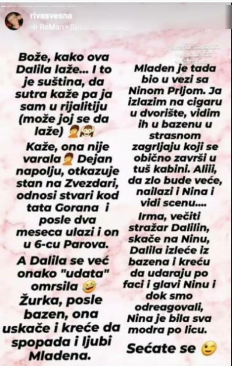 OD MLADENA JE DOBILA BATINE ZBOG LEZBO AKCIJE Otkrivene mračne tajne iz Daliline prošlosti, a upletene su i ove dve rijaliti učesnice