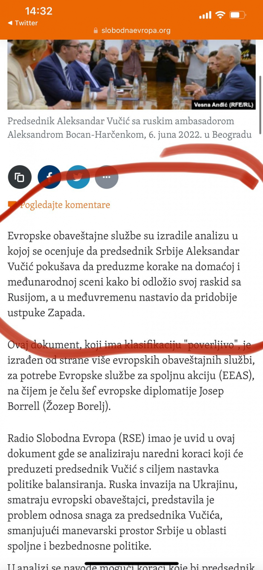 SLOBODNA EVROPA POTVRDILA: Evropske obaveštajne službe traže način da se zaustavi Vučićeva nezavisna politika!