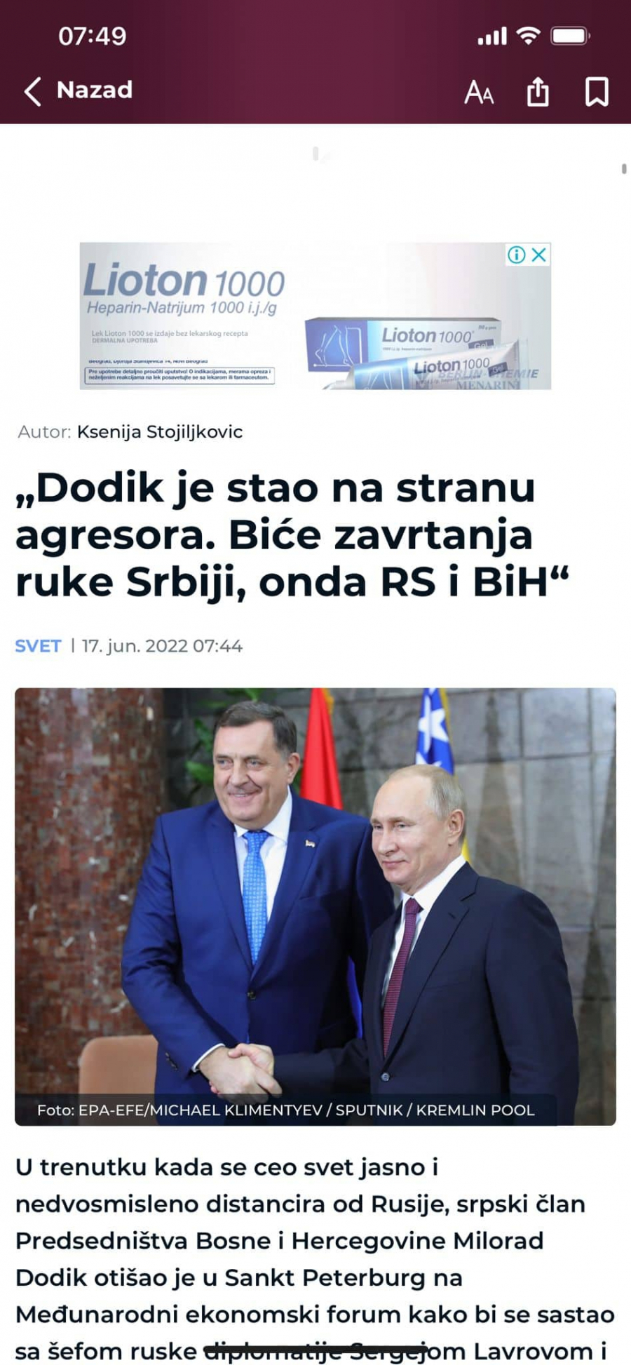 SVAKO JE NEVIN DOK SE NE DOKAŽE DA JE SRBIN Novi napadi tabloidnih medija u Srbiji i Federaciji na Beograd (FOTO)